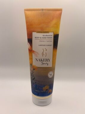 Nakery Beauty SkinRestore Body & Hand Wash Lakeside Sunset 289ml/ 9.8 fl oz New
